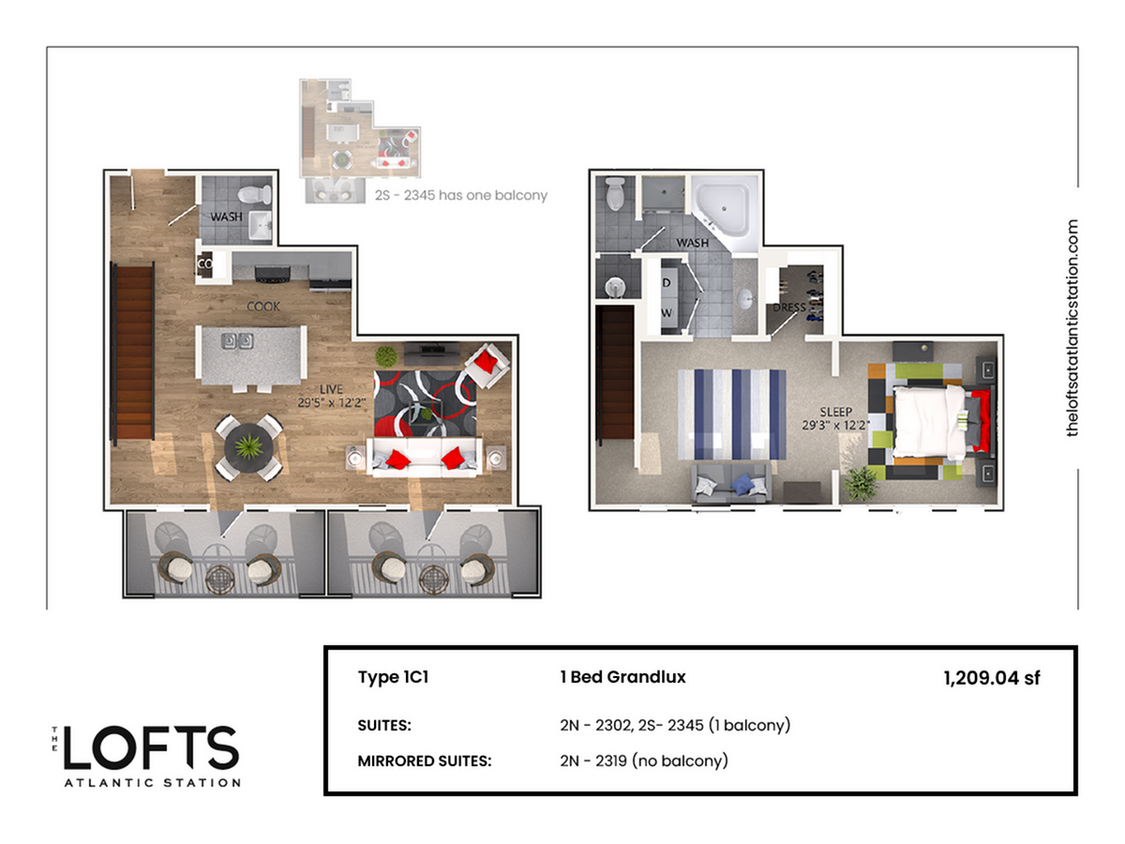 1C1 - 1 Bed Grandlux - 1C1 - 1 Bed Grandlux
