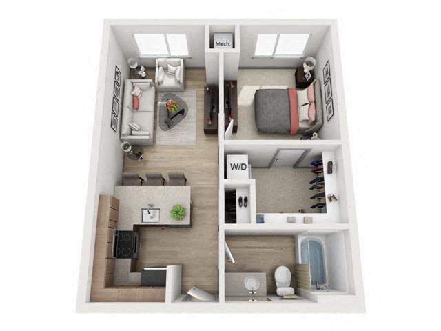 Floor Plan - The Caboose