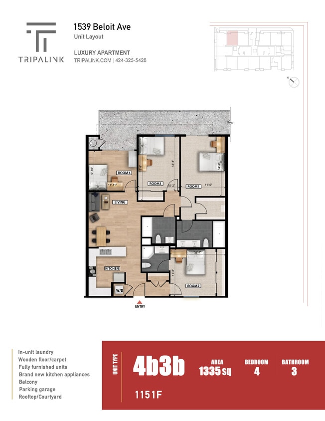 Floor Plan - Unit 115