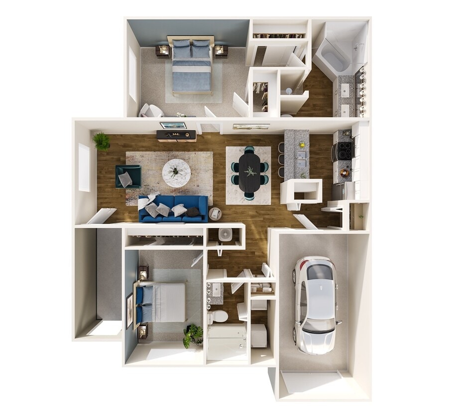 Floor Plan - The Cypress w/ Garage