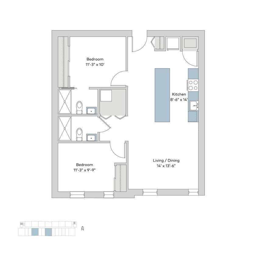 Floor Plan - 3435-2bb