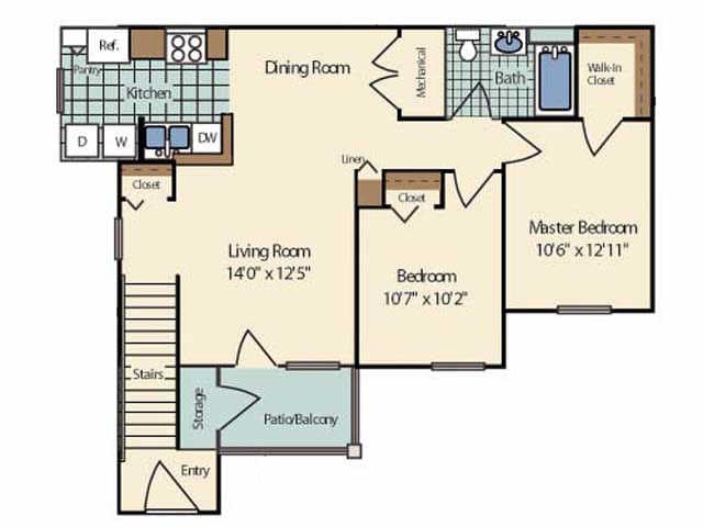 The Sycamore - 1U - 1 Bedroom Upper