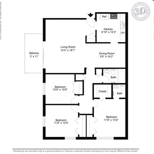 Floor Plan - The Cambridge