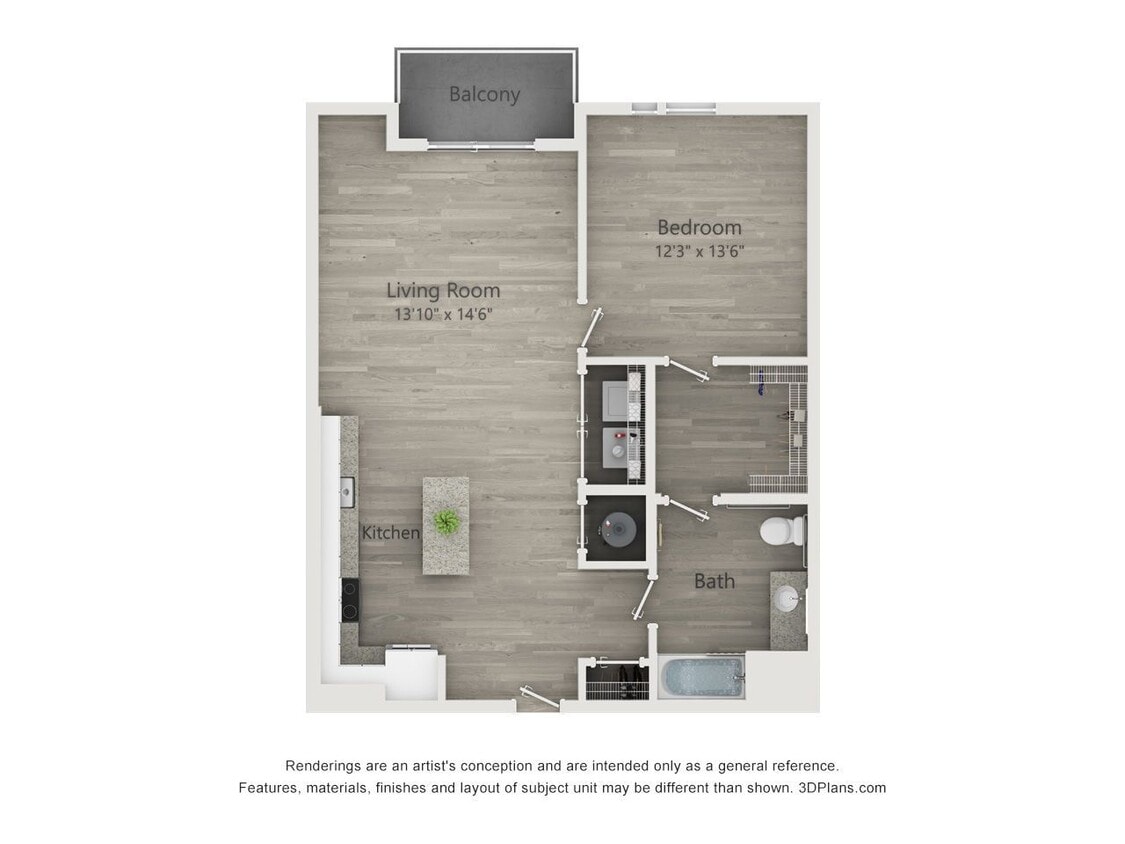 Novel NoDa - A5c ADA - 1 Beds - 1 Baths - 883 Sq. ft. - A5c ADA