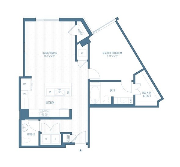 One Hermann Place - A11 - 1.5 Beds - 1.5 Baths - 995 Sq. ft. - A11