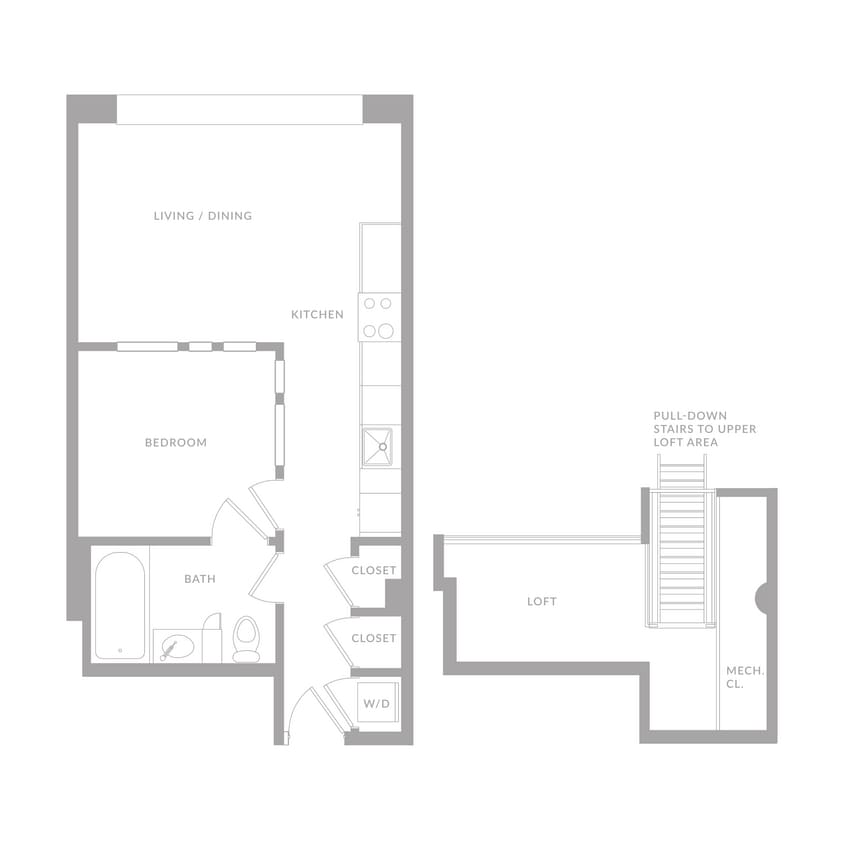 Floor Plan - One Bedroom B