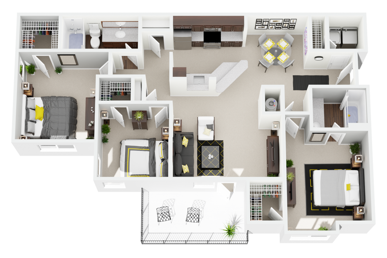 Floor Plan - C1 - Renovated