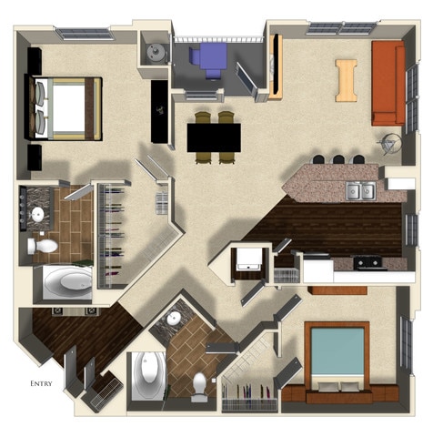 Floor Plan - Pomegranate A