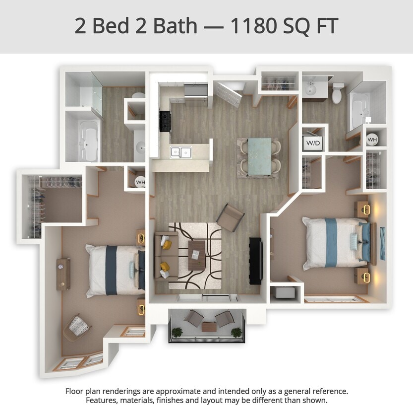 Floor Plan - 2 Bed 2 Bath (B11)