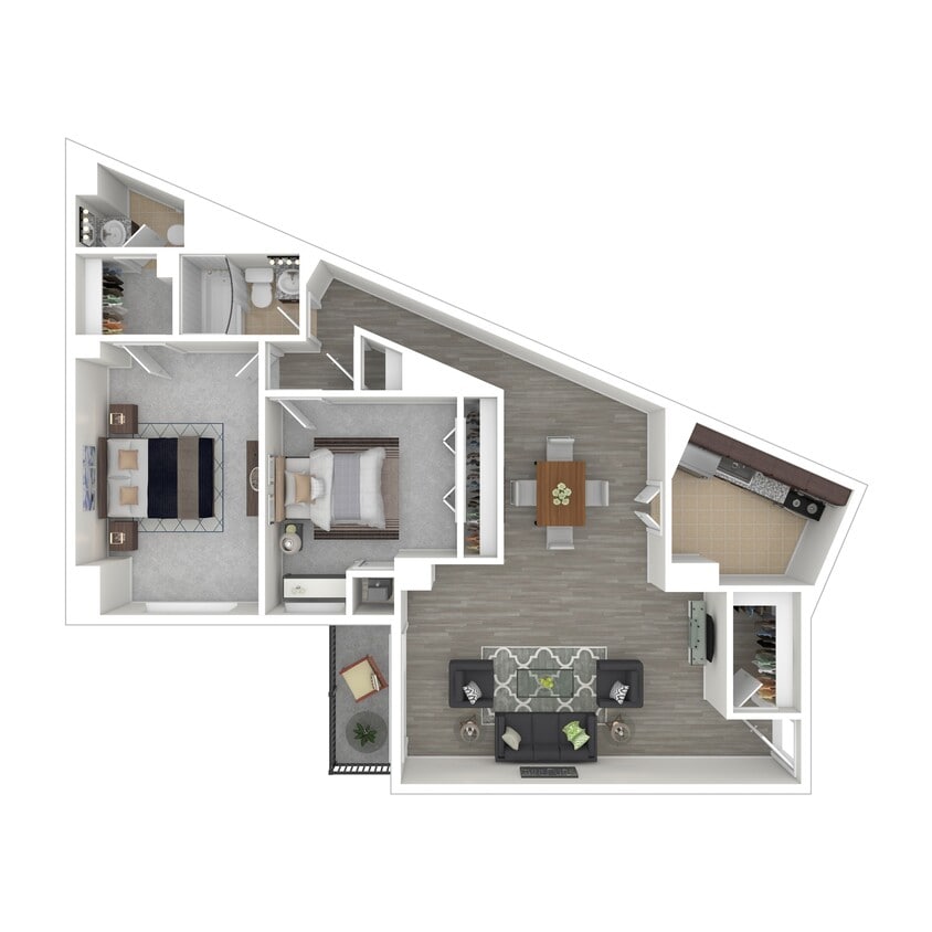 Floor Plan - 2 BEDROOM A