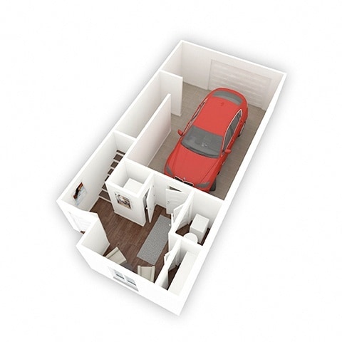 Floor Plan - Oxford Lrg Townhome  