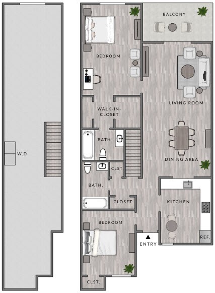 Floor Plan - B1 - 2x2