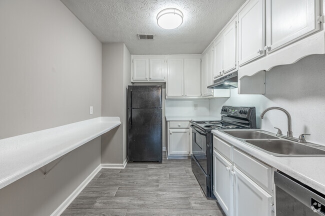 2BR, 1 BA - 700SF - RT65_B - Kitchen - Alcovy Terrace