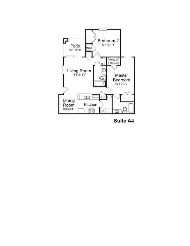 Floor Plan - 2BR/2BR 