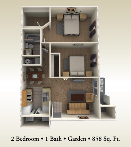 2BR/1BA - The Iris Newly Renovated