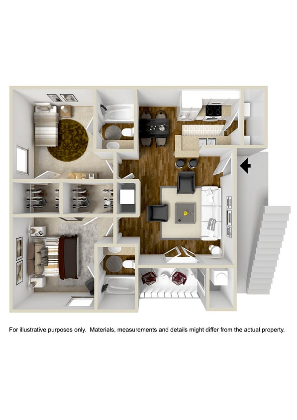 Floor Plan - Two Bedroom