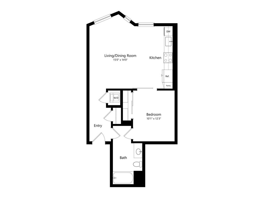 Floor Plan - 1X1 E