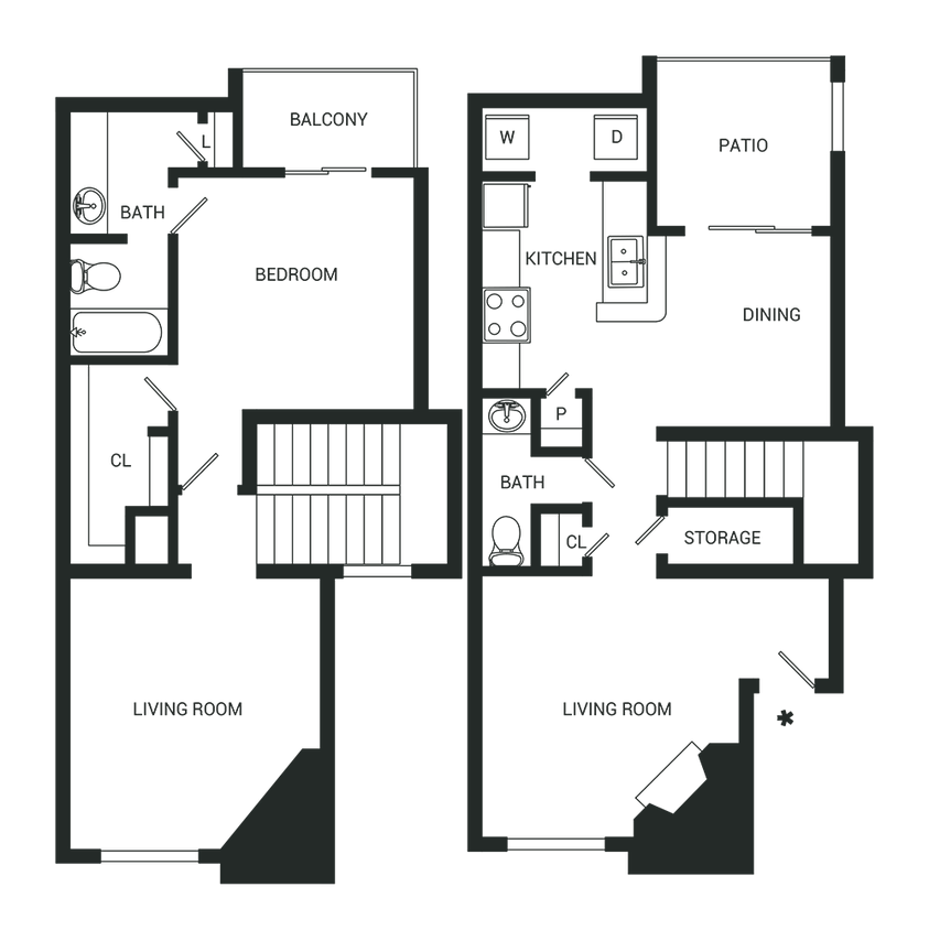 Floor Plan - Emery Townhomes