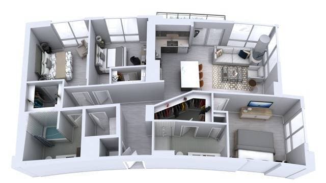 Three Bedroom Two Bath (1,364) - Three Bedroom Two Bath (1,364)