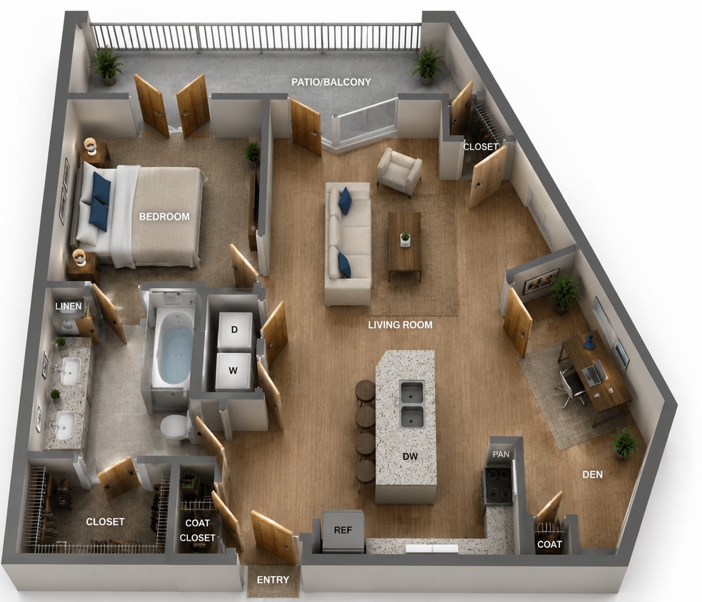 Floor Plan - A8-Den