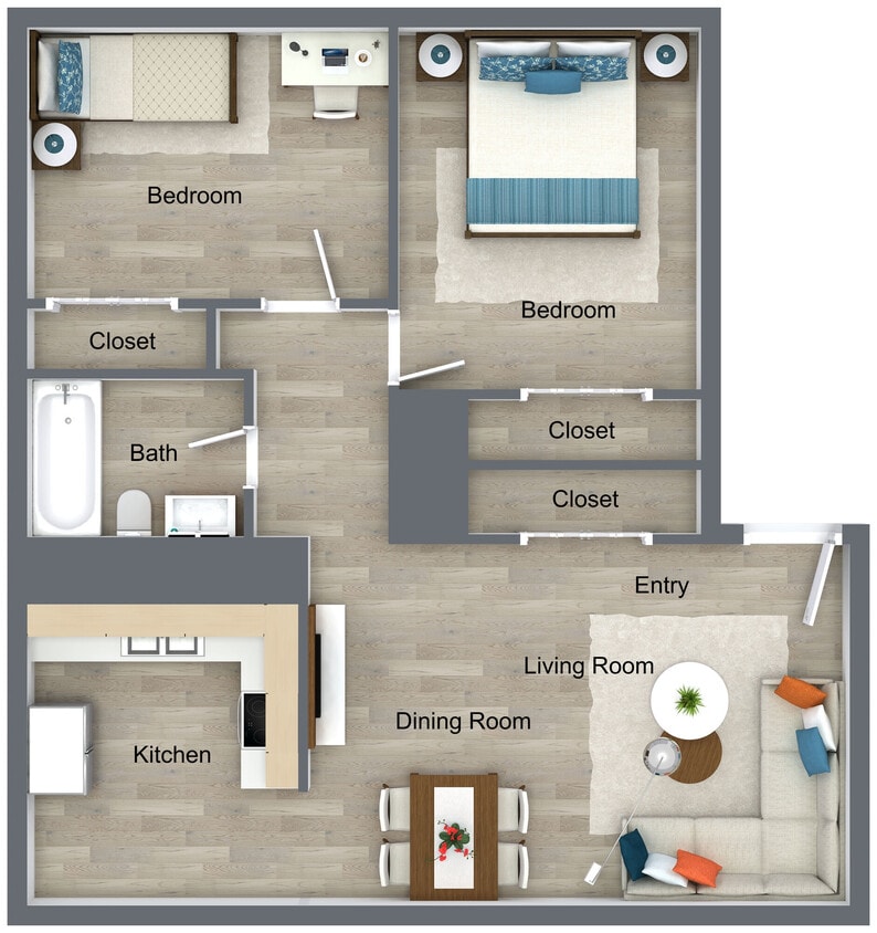 Floor Plan - 2BR