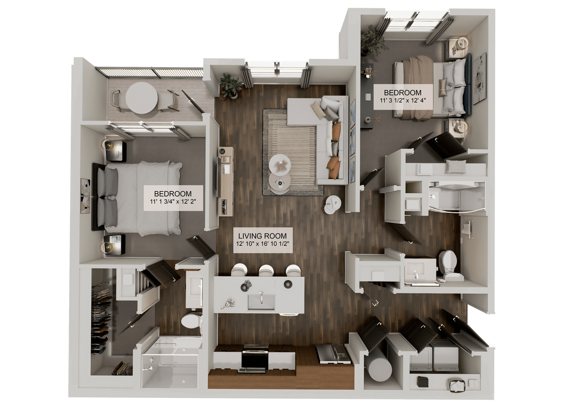 Floor Plan - The Horizon (B1B)