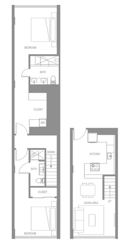 Floor Plan - Navona Two Bedroom Up A Palazzo