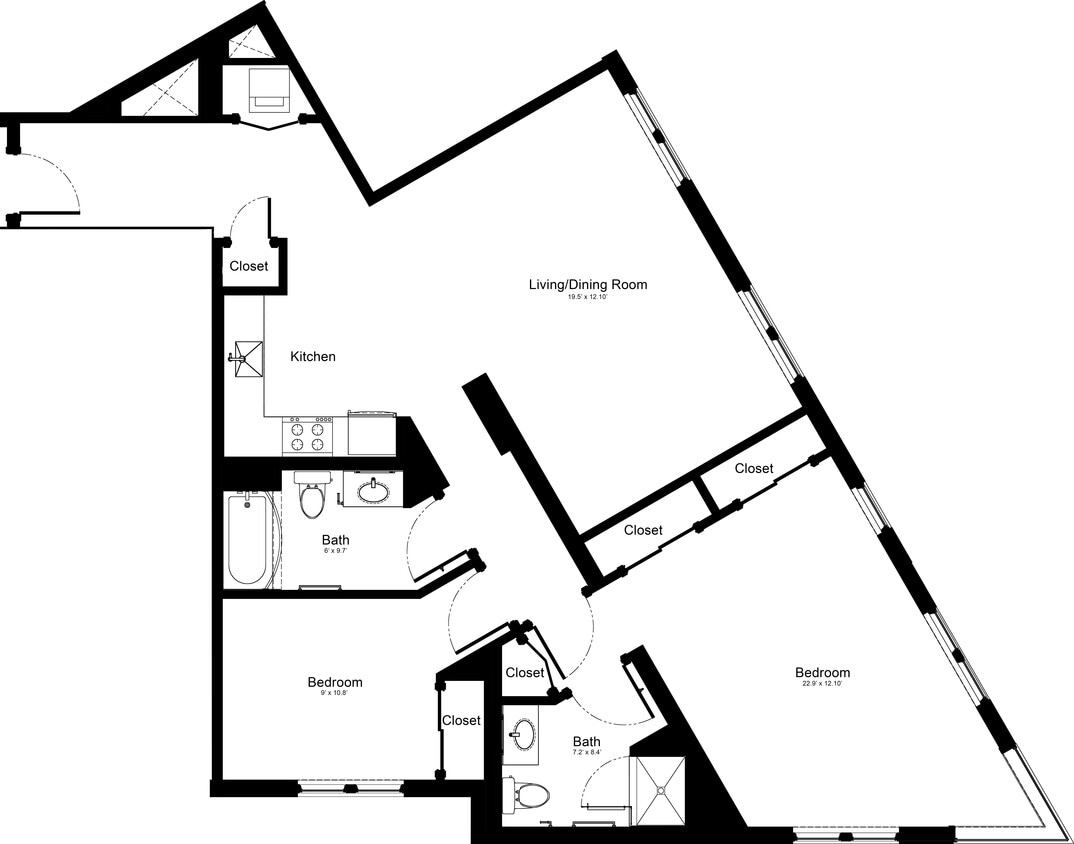 Floor Plan - 2 Bedroom 2B3