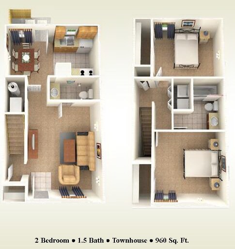 2BR/1.5BA - The Iron