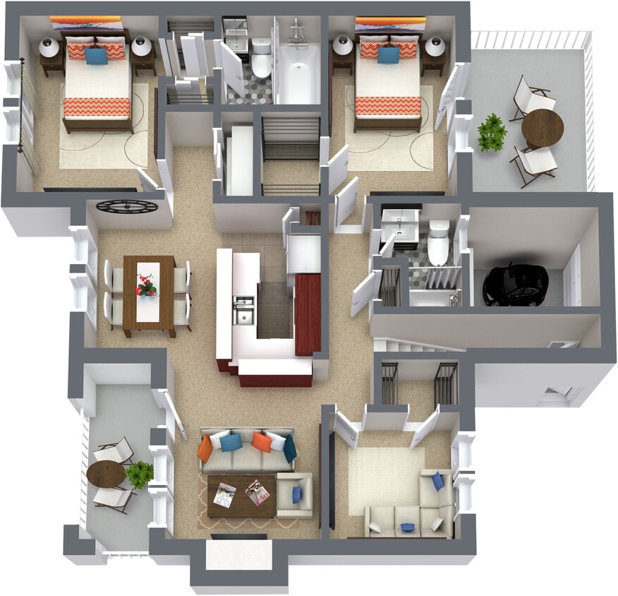 Floor Plan - C1 Upgraded