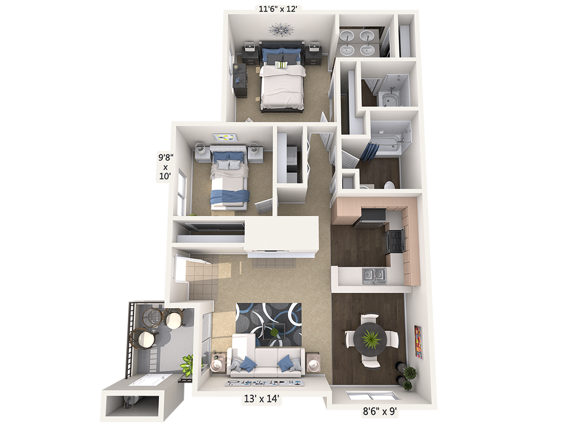 Floor Plan - B1-carpet