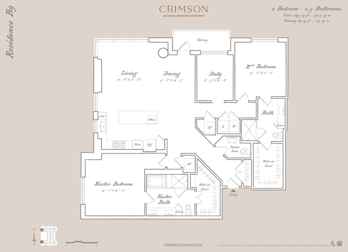 Floor Plan - Residence B9B with study