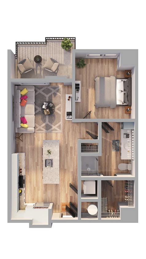 Emerson at Montford Park - A1 Floor Plan - A1