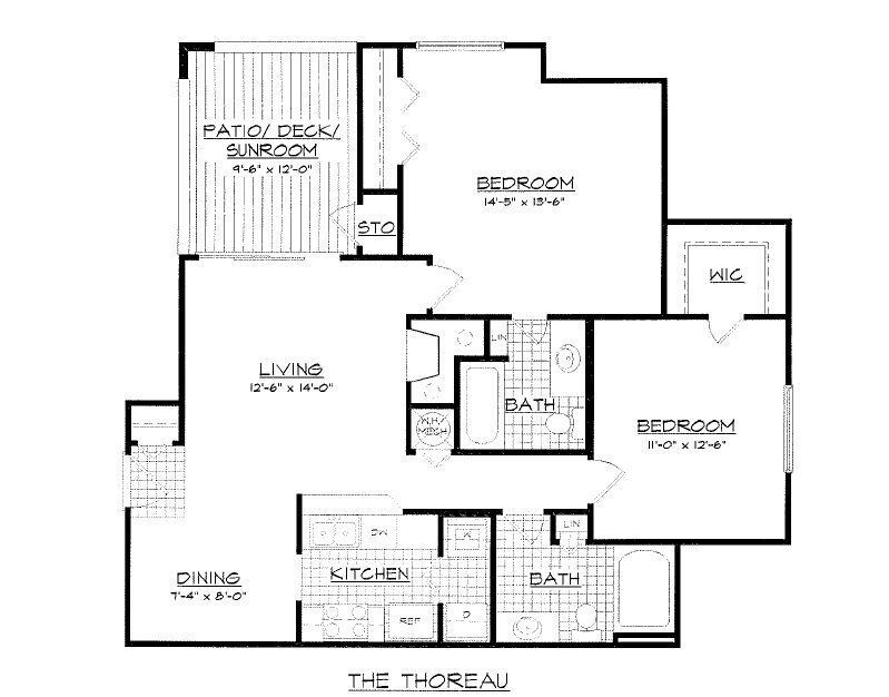 Floor Plan - The Thoreau