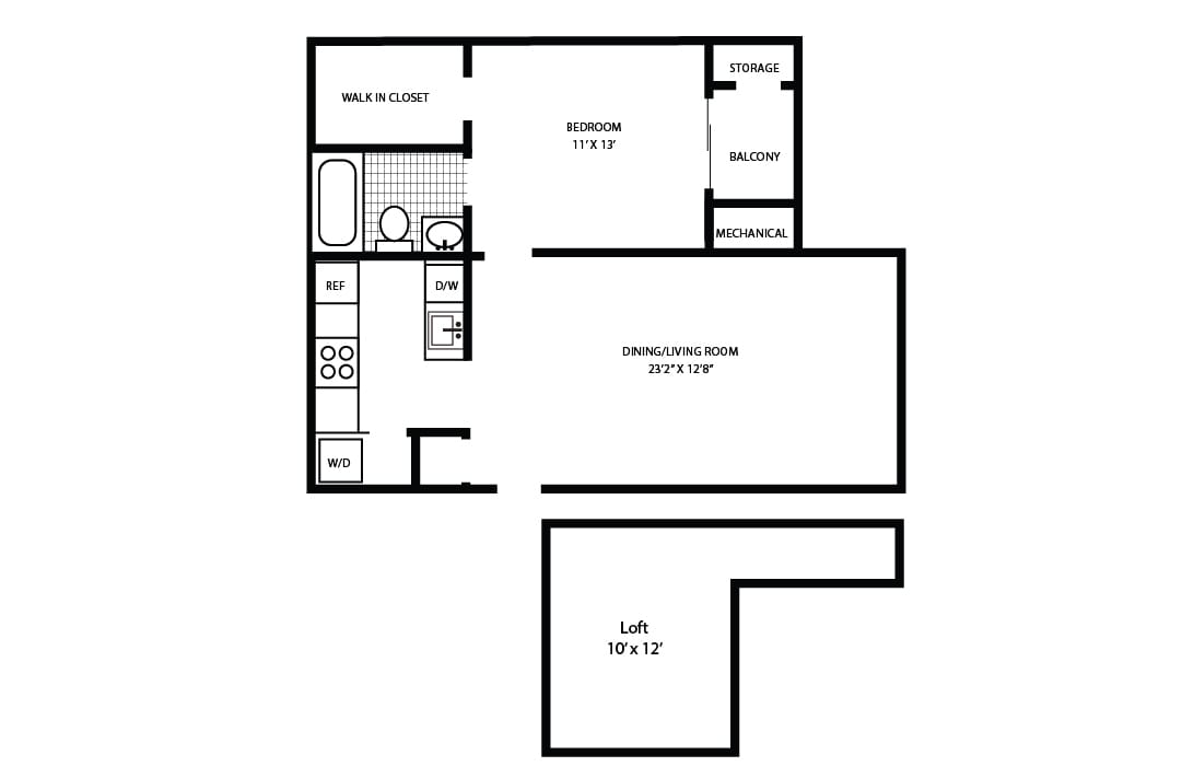Floor Plan - The Linden Loft