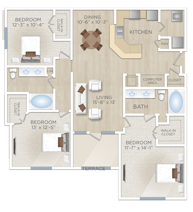 Floor Plan - El Santiago (C1)