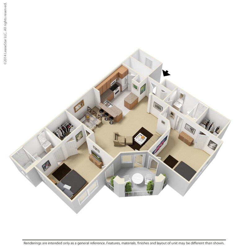 Floor Plan - 2 Bedroom - B4