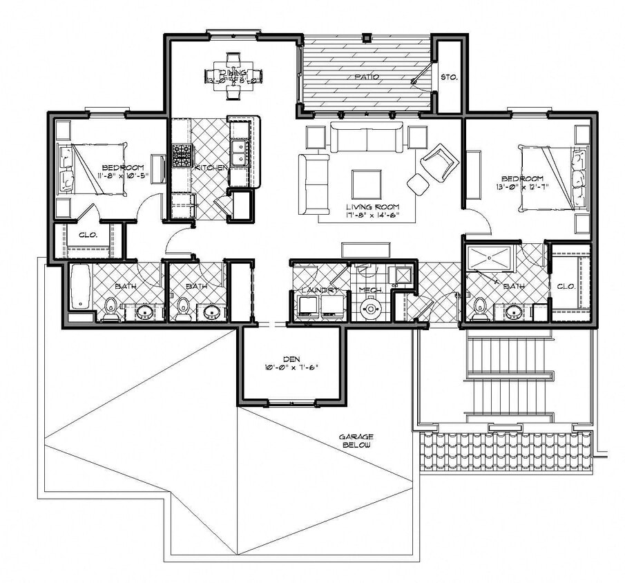 Floor Plan - The Florence w/ Den