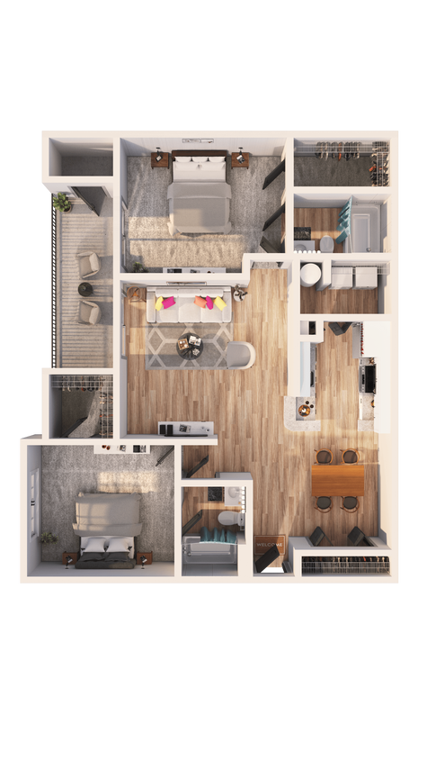 Floor Plan - Two Bedroom