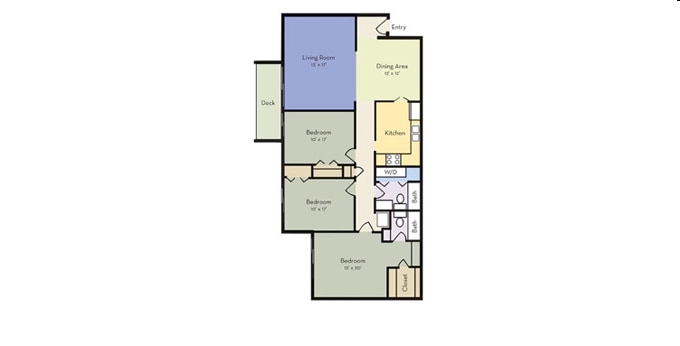 C2 - 3 Bedroom 2 Bath