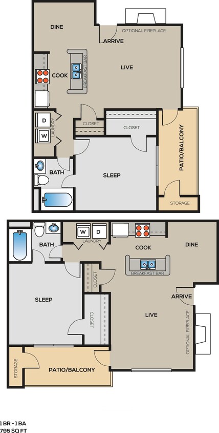 Floor Plan - 1B