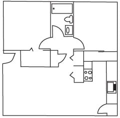 Two Bedroom one bath - Syrah