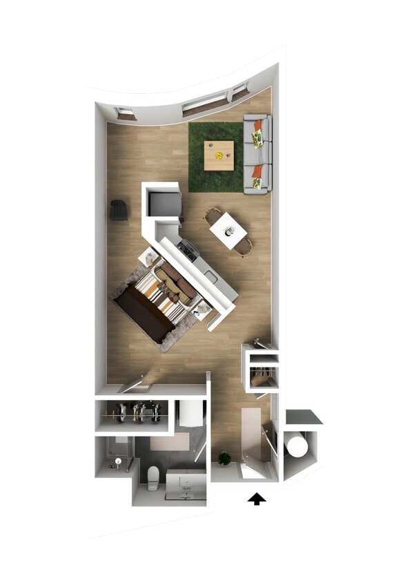 Jr. 1 Bedroom Type B - Jr. 1 Bedroom Type B