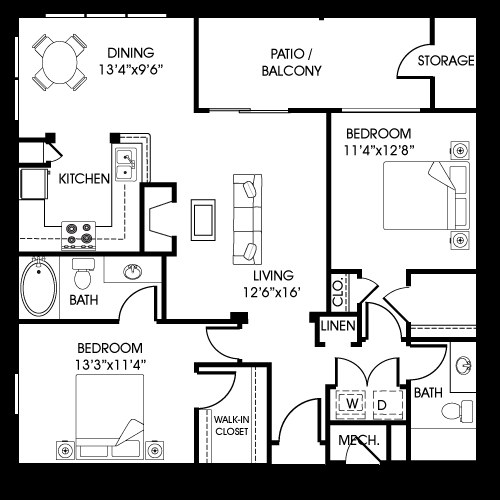 The Windjammer - 2 Bdrm/2 Bath