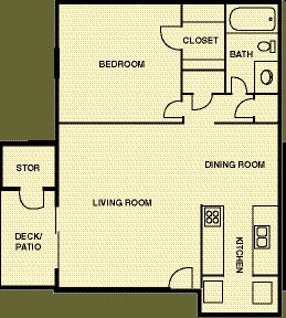 1BR/1BA - 1 Bed 1 Bath 750