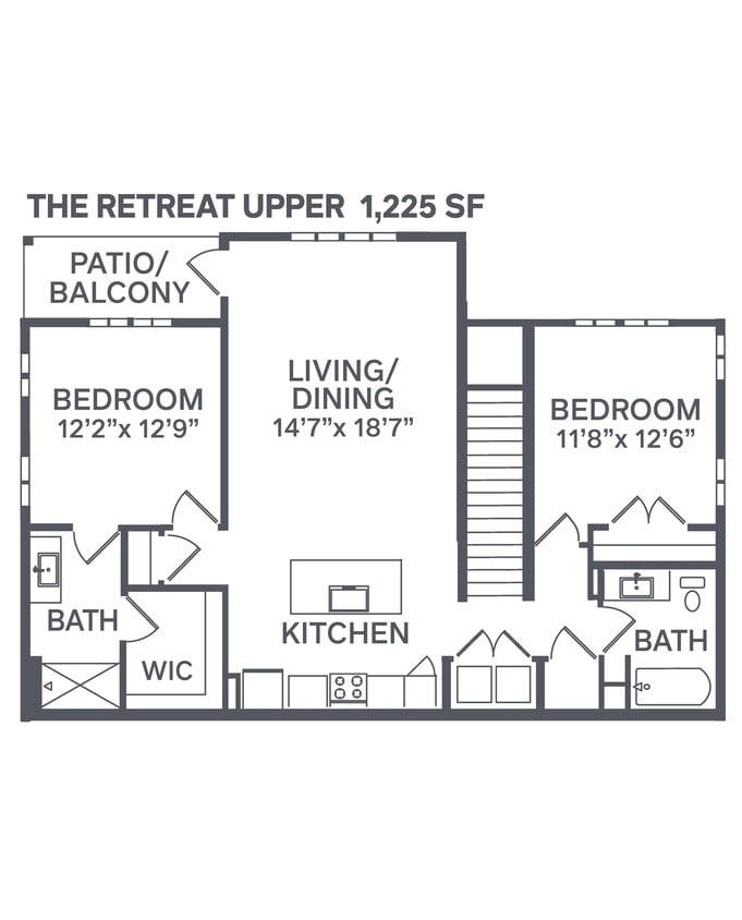Floor Plan - The Retreat - Upper