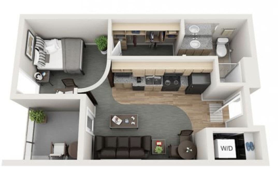 Floor Plan - 1X1 D