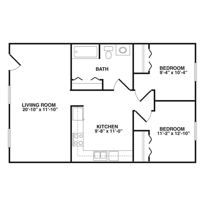 Colonial: 2 BedroomTH - Colonial: 2 Bedroom TH