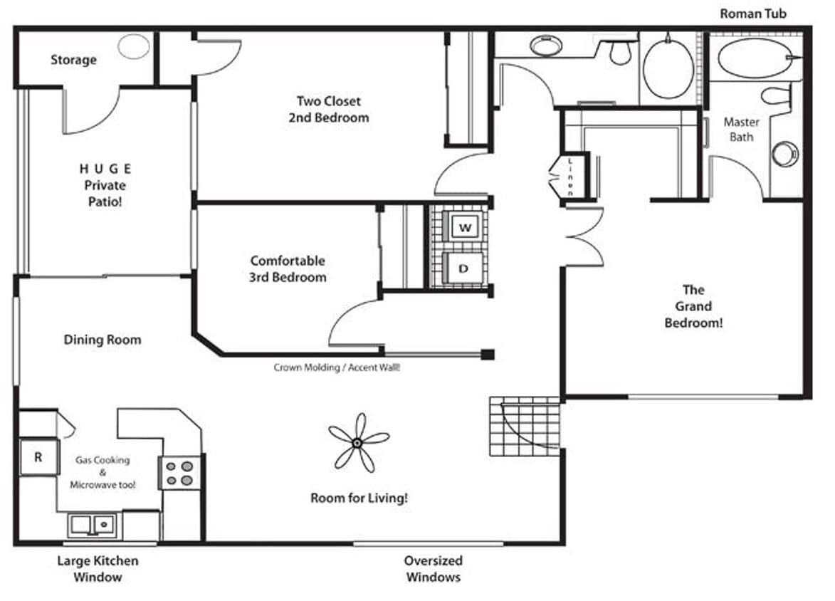 Floor Plan - The Cottonwood