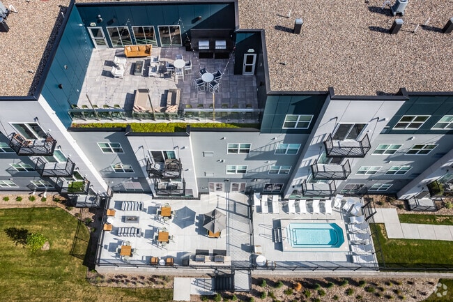 Sky Deck, Amenity Patio and Outdoor Pool | West St Paul New Apartments | The Westlyn - The Westlyn Apartments